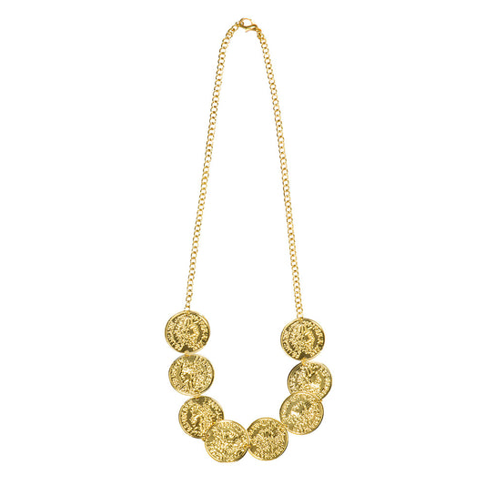 Parure Bijoux Dorée Orientale - Collier et Boucles d'Oreilles Pièces