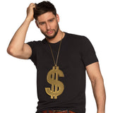 Collier Dollar Géant Or - Accessoire Hip-Hop et Bling