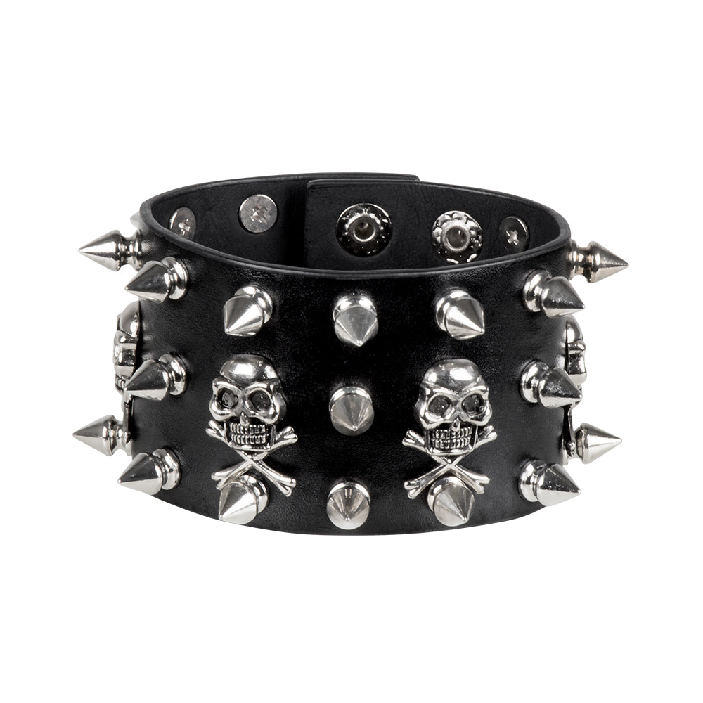 Bracelet Clous Crâne Gothique Rock Accessoire Costume