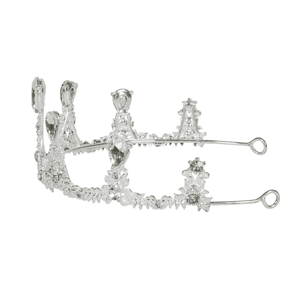 Tiare Royale Cristal Argenté - Diadème de Princesse Luxe
