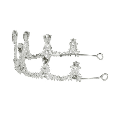 Tiare Royale Cristal Argenté - Diadème de Princesse Luxe