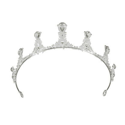 Tiare Royale Cristal Argenté - Diadème de Princesse Luxe