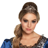 Tiara Princesse Métal Cristal avec Peignes - Accessoire Fête