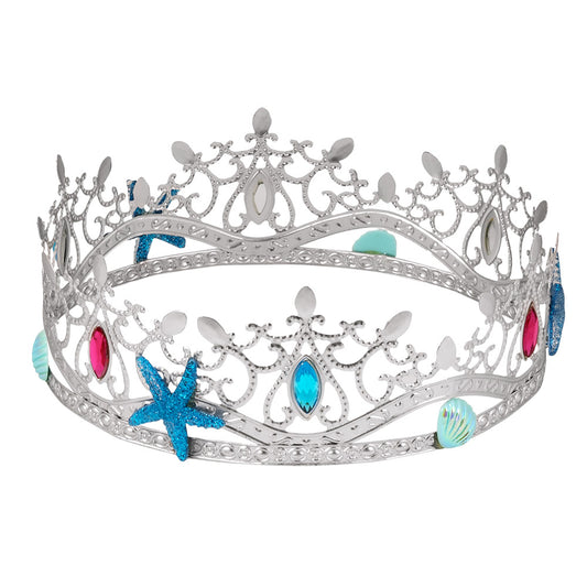 Couronne Sirène Royale avec Étoile de Mer - Tiare Princesse Océan