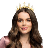 Tiare Royale Dorée Strass et Perles - Couronne de Princesse