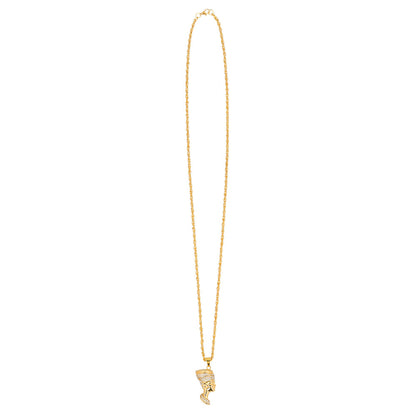 Collier Néfertiti Égyptienne - Accessoire Doré Strass