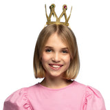 Couronne Dorée Royale avec Pierres - Accessoire Princesse