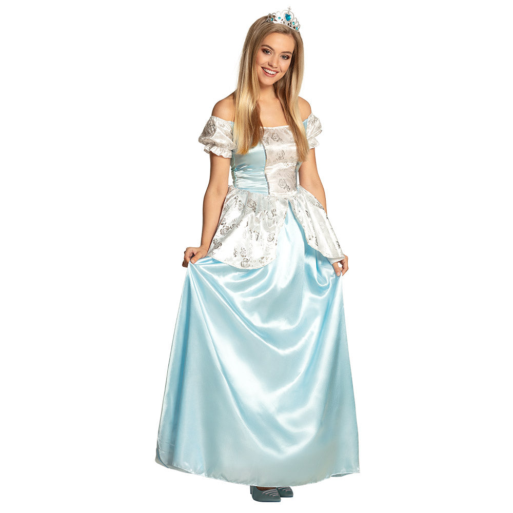Déguisement Princesse Cendrillon Bleu - Robe Longue Femme