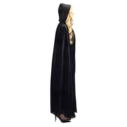 Cape Vampire Réversible Noir et Rouge - Déguisement Adulte Halloween