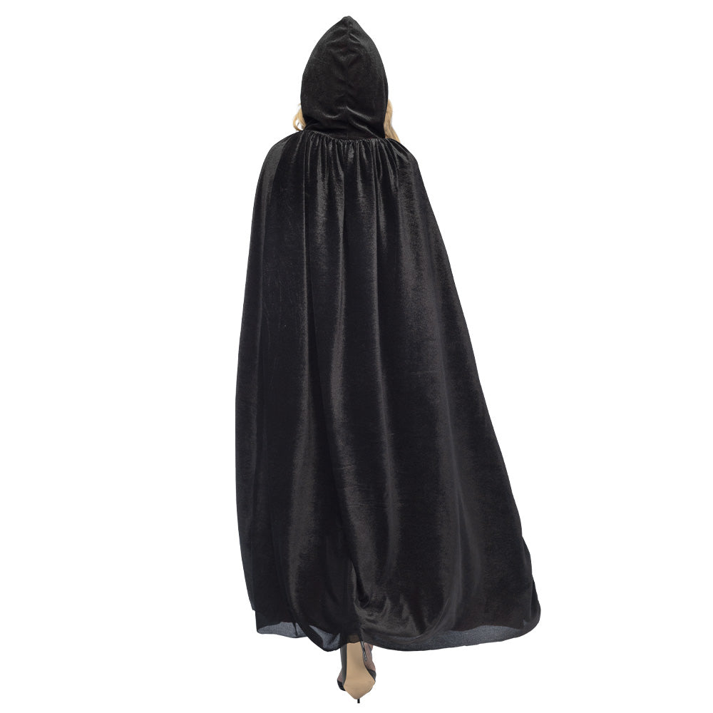 Cape Vampire Réversible Noir et Rouge - Déguisement Adulte Halloween