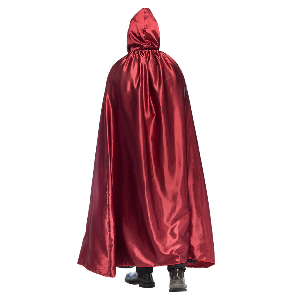 Cape Vampire Réversible Noir et Rouge - Déguisement Adulte Halloween