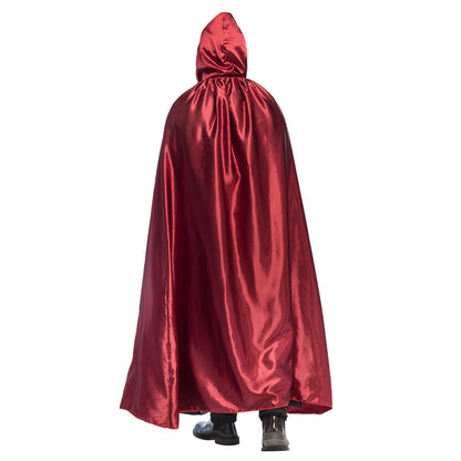 Cape Vampire Réversible Noir et Rouge - Déguisement Adulte Halloween