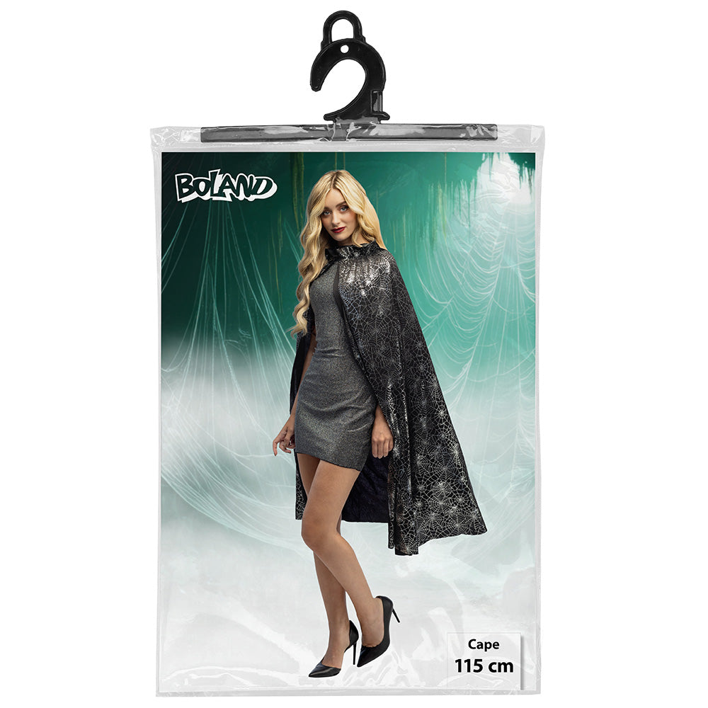 Cape Araignée Noire 115 cm - Déguisement Mystérieux