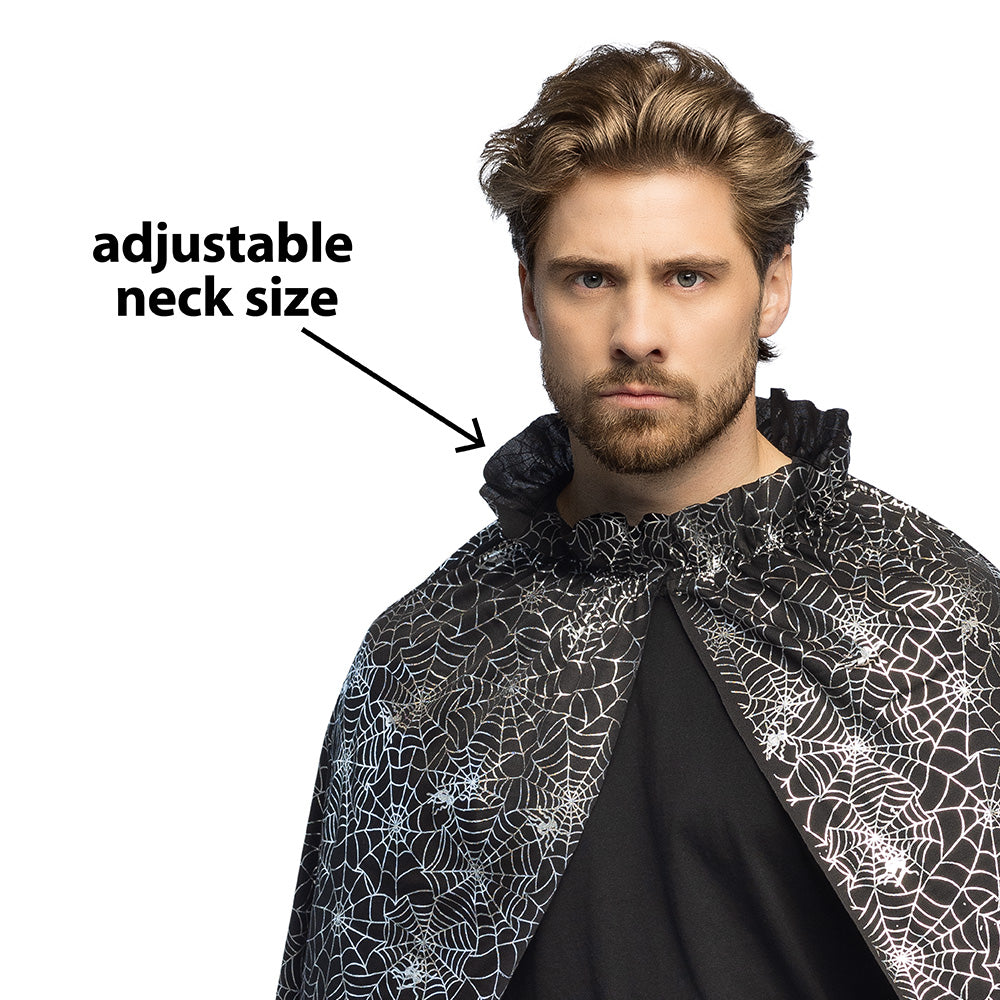 Cape Araignée Noire 115 cm - Déguisement Mystérieux
