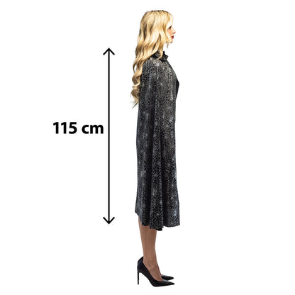 Cape Araignée Noire 115 cm - Déguisement Mystérieux