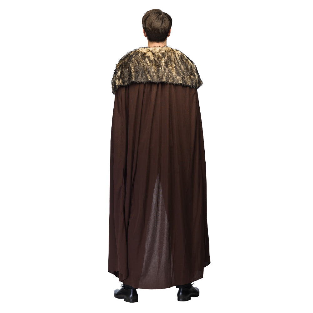 Cape Médiévale Viking avec Fourrure - Déguisement Adulte