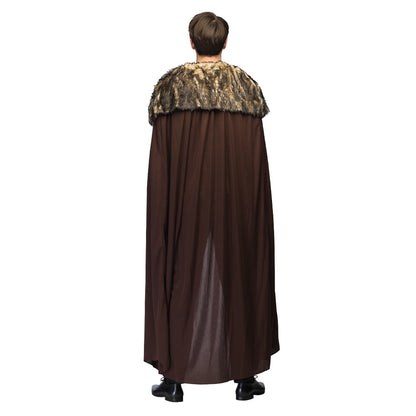 Cape Médiévale Viking avec Fourrure - Déguisement Adulte