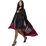 Cape Noire et Rouge Vampire Halloween - Déguisement Adulte
