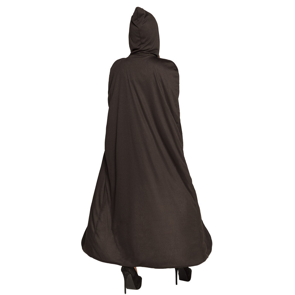 Cape à Capuche Réversible Noir et Blanc - Déguisement Adulte