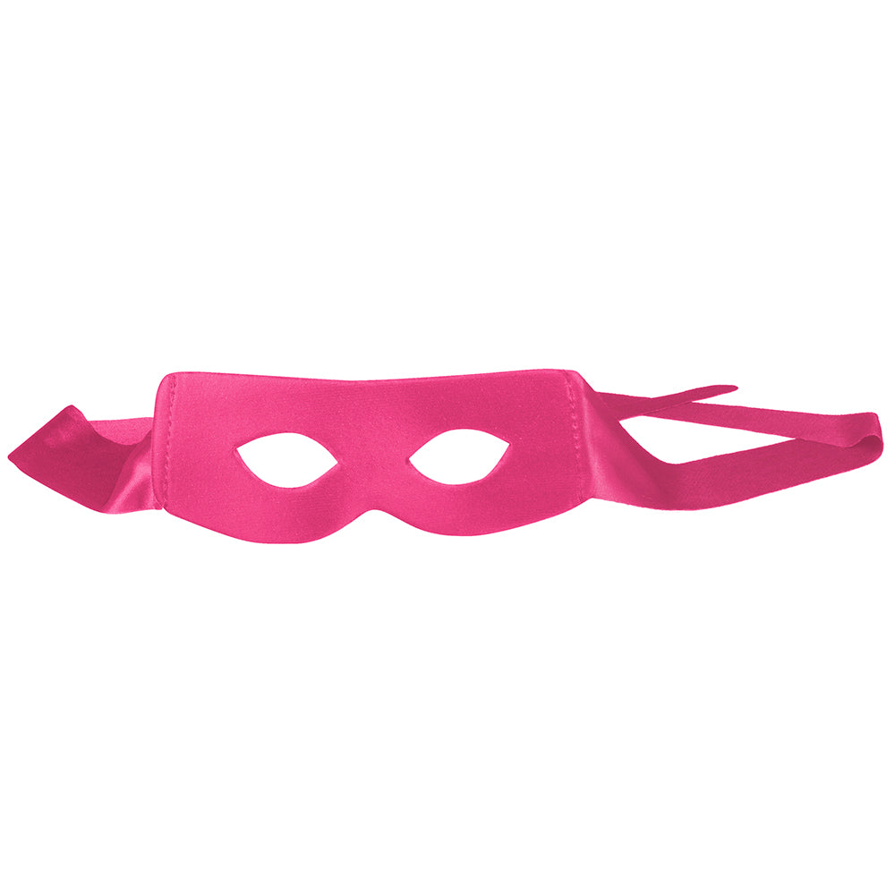 Cape et Masque de Super-héros Rose Fluo pour Adulte