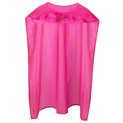 Cape et Masque de Super-héros Rose Fluo pour Adulte