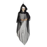 Déguisement Faucheur Squelette Suspendu Halloween 160 cm