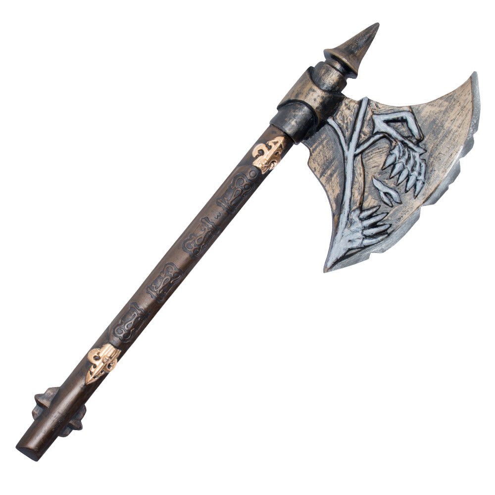 Hache Médiévale Grise - Accessoire Guerrier et Viking