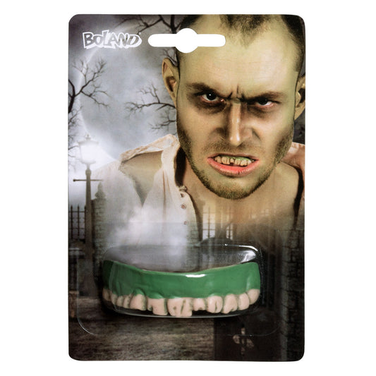 Dentier Monstre Vert Halloween - Accessoire Déguisement Zombie