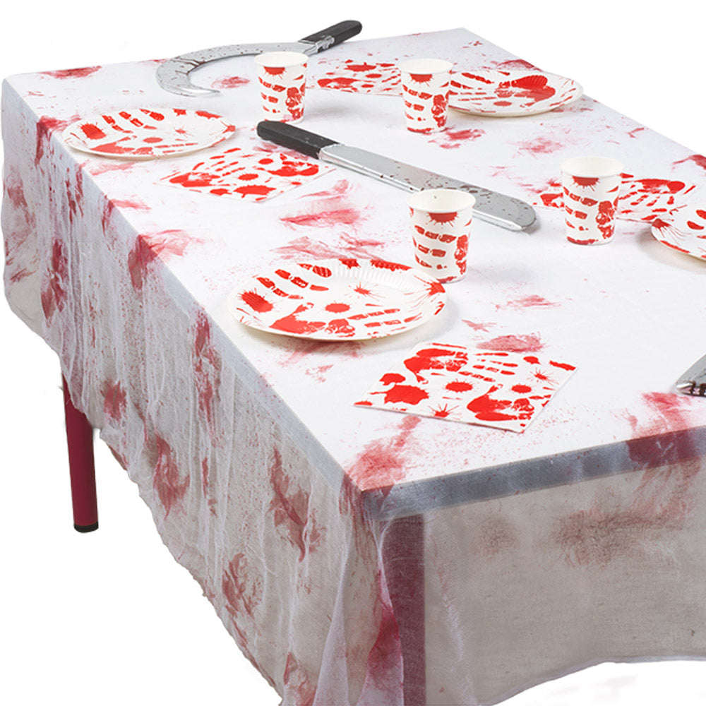 Nappe Infirmière Sanglante Halloween - Déco Effrayante