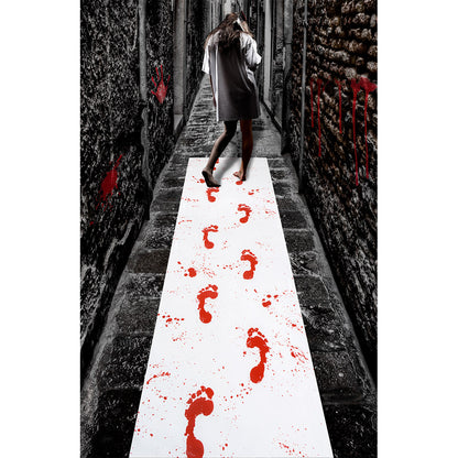 Tapis Sanglant 450x60cm - Décoration Halloween Pieds Nus