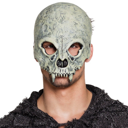 Masque Crâne Squelette Gris Halloween - Déguisement Adulte