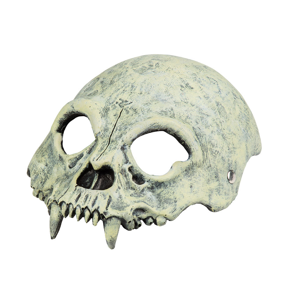 Masque Crâne Squelette Gris Halloween - Déguisement Adulte