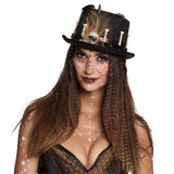 Chapeau Haut de Forme Steampunk Skull - Accessoire Gothique