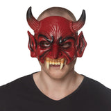 Masque Diable Cornes Crochets avec Canines - Déguisement