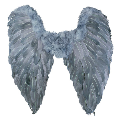 Ailes d'Ange Gris Luxe - Déguisement Adulte Festif