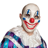 Masque Clown Terrifiant - Latex Blanc Sourire Rouge