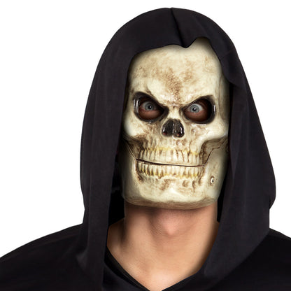 Masque Crâne Animé avec Mâchoire Mobile - Déguisement Halloween