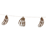 Guirlande de Mains Squelette Bronze Halloween - 6 Pièces