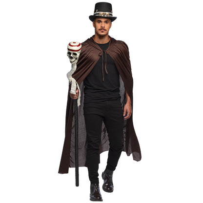 Haut-de-forme Gothique Crânes et Os - Accessoire Halloween