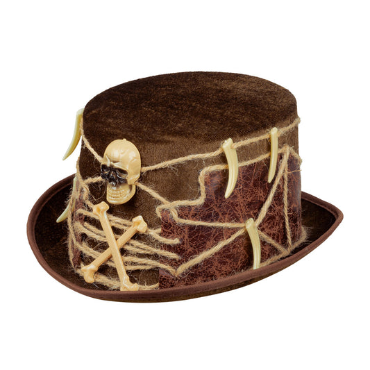 Haut-de-forme Squelette Halloween - Accessoire Déguisement Pirate