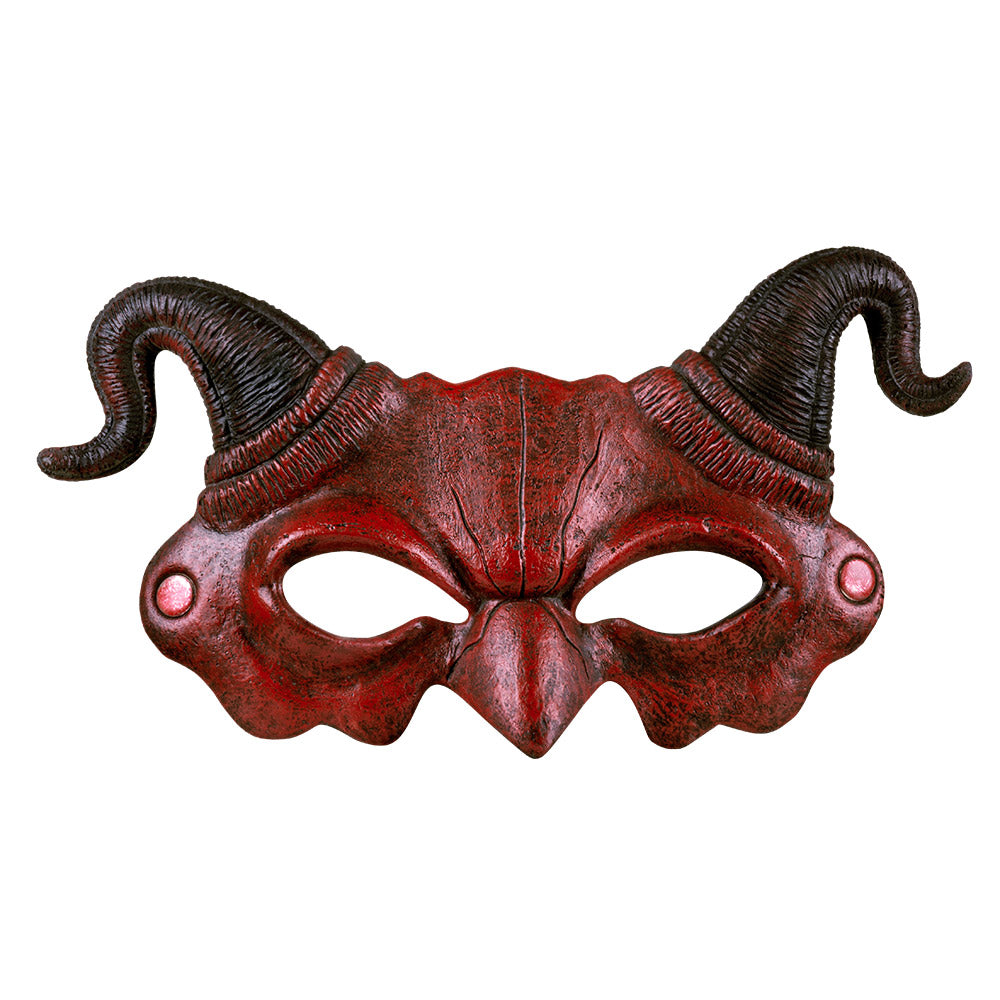 Masque Diable Cornes Rouges - Déguisement Démon Halloween