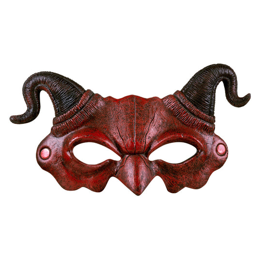 Masque Diable Cornes Rouges - Déguisement Démon Halloween