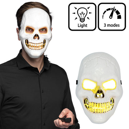 Masque Crâne Lumineux LED - 3 Modes de Lumière