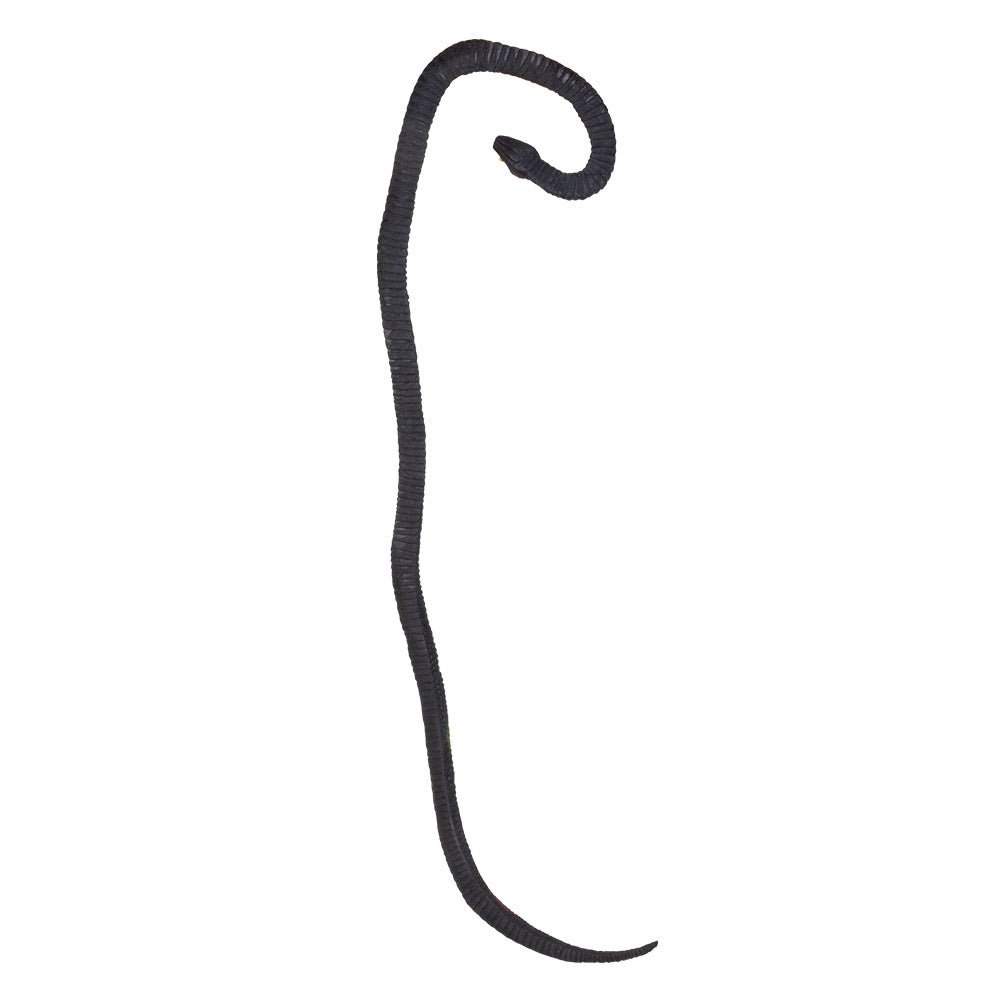 Serpent Réaliste Noir et Rouge - Accessoire de Fête Déguisement