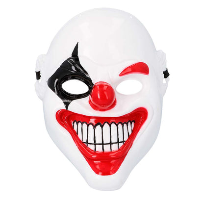 Masque Clown Terrifying Blanc et Rouge - Déguisement Adulte