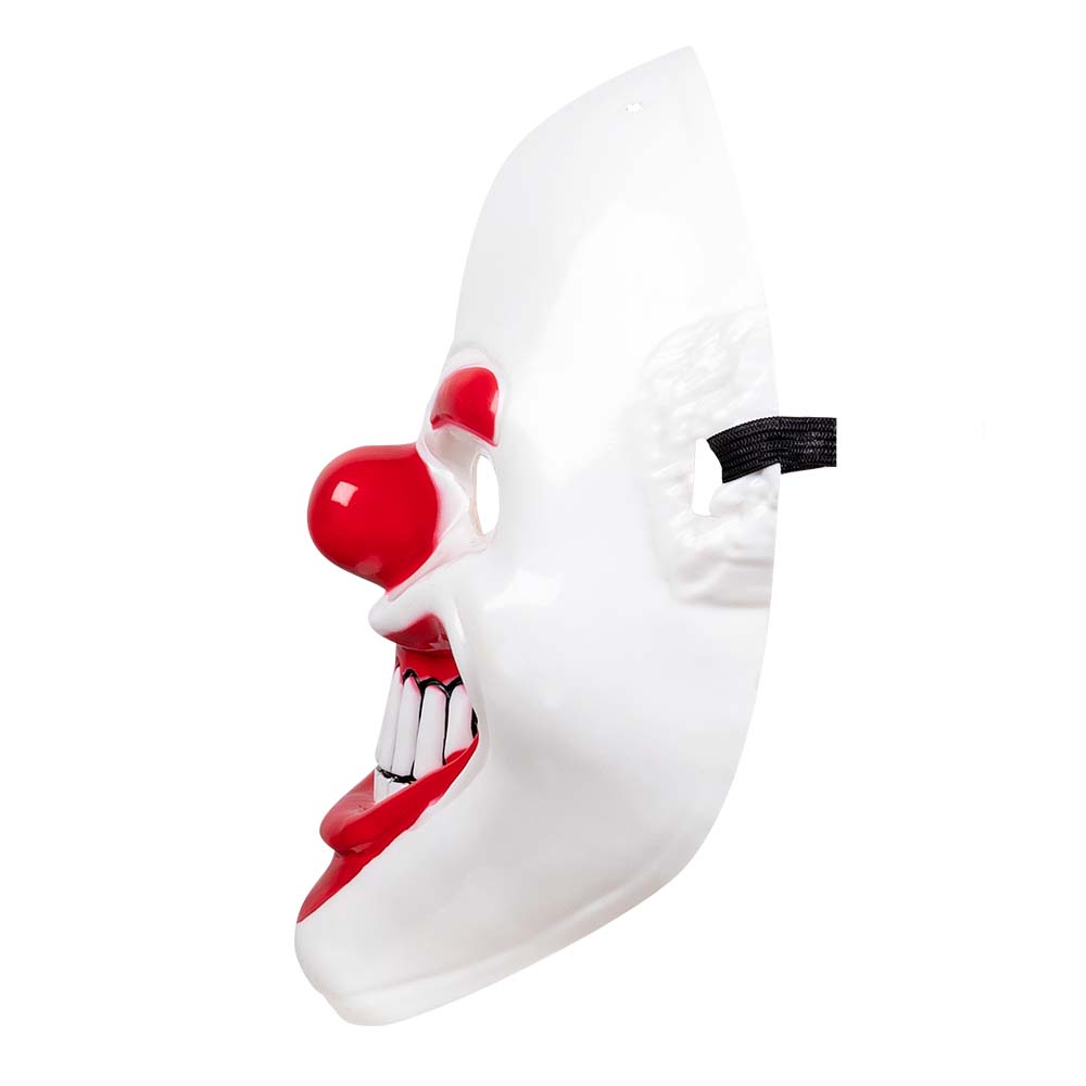 Masque Clown Terrifying Blanc et Rouge - Déguisement Adulte