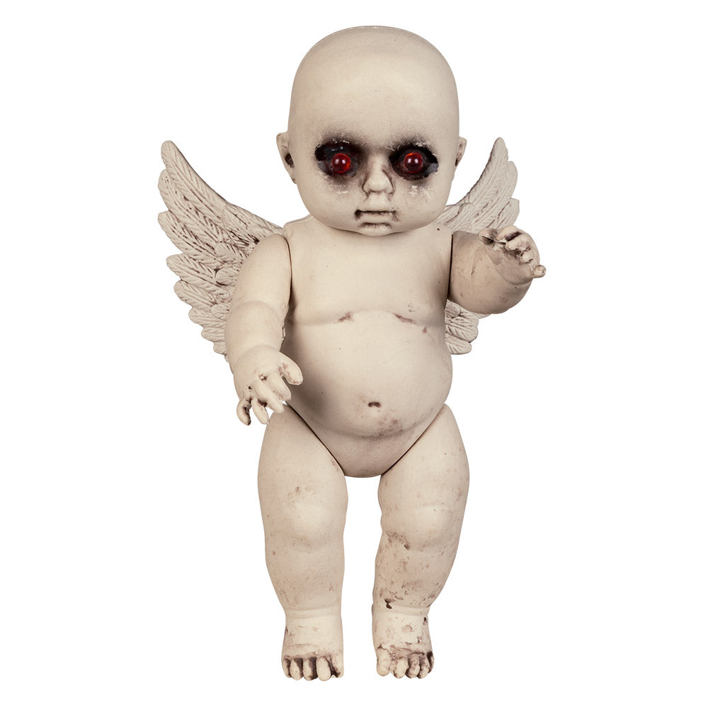 Bébé Ange Démon avec Yeux LED Rouges - Figurine Effrayante