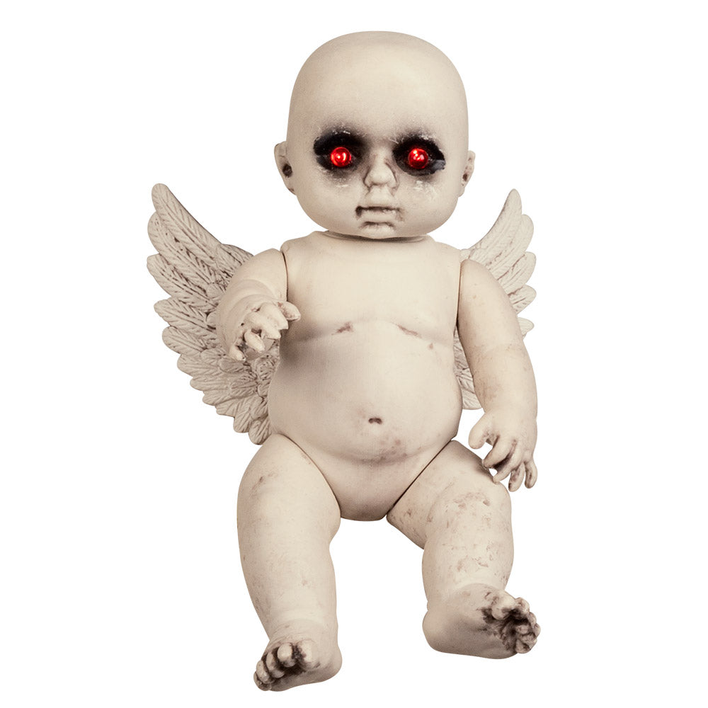 Bébé Ange Démon avec Yeux LED Rouges - Figurine Effrayante