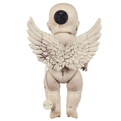 Bébé Ange Démon avec Yeux LED Rouges - Figurine Effrayante