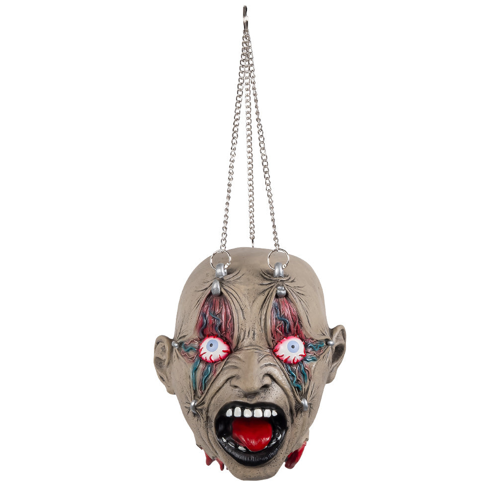 Tête Zombie Sanglante Suspendue - Décoration Halloween Horrifique